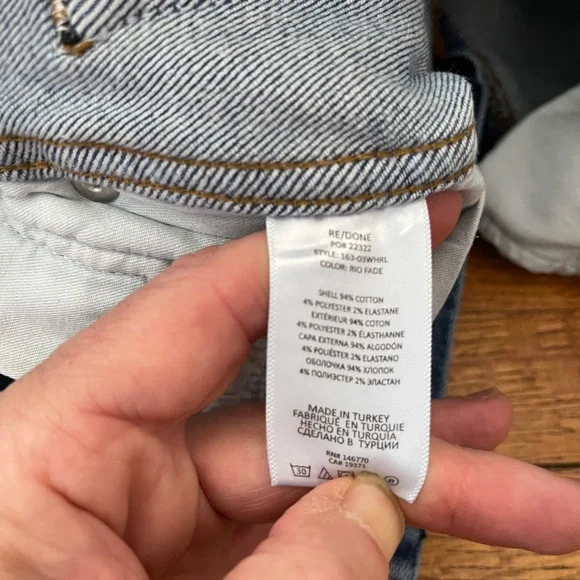 RE/DONE 90s High Rise Loose Jeans Rio Fade Size 26